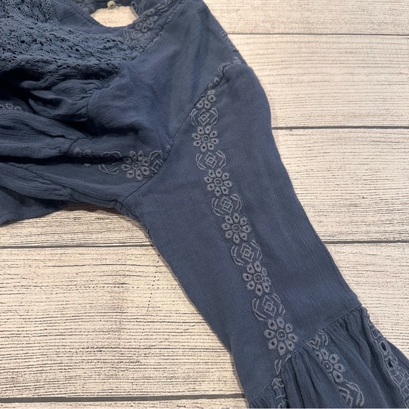 Free People Kiss Kiss Tunic size S blue - Picture 4 of 9